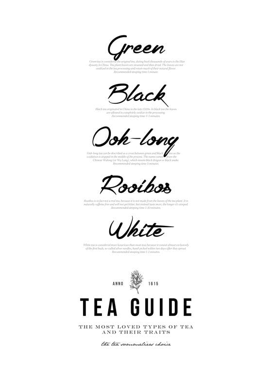 Tea Guide Poster 0