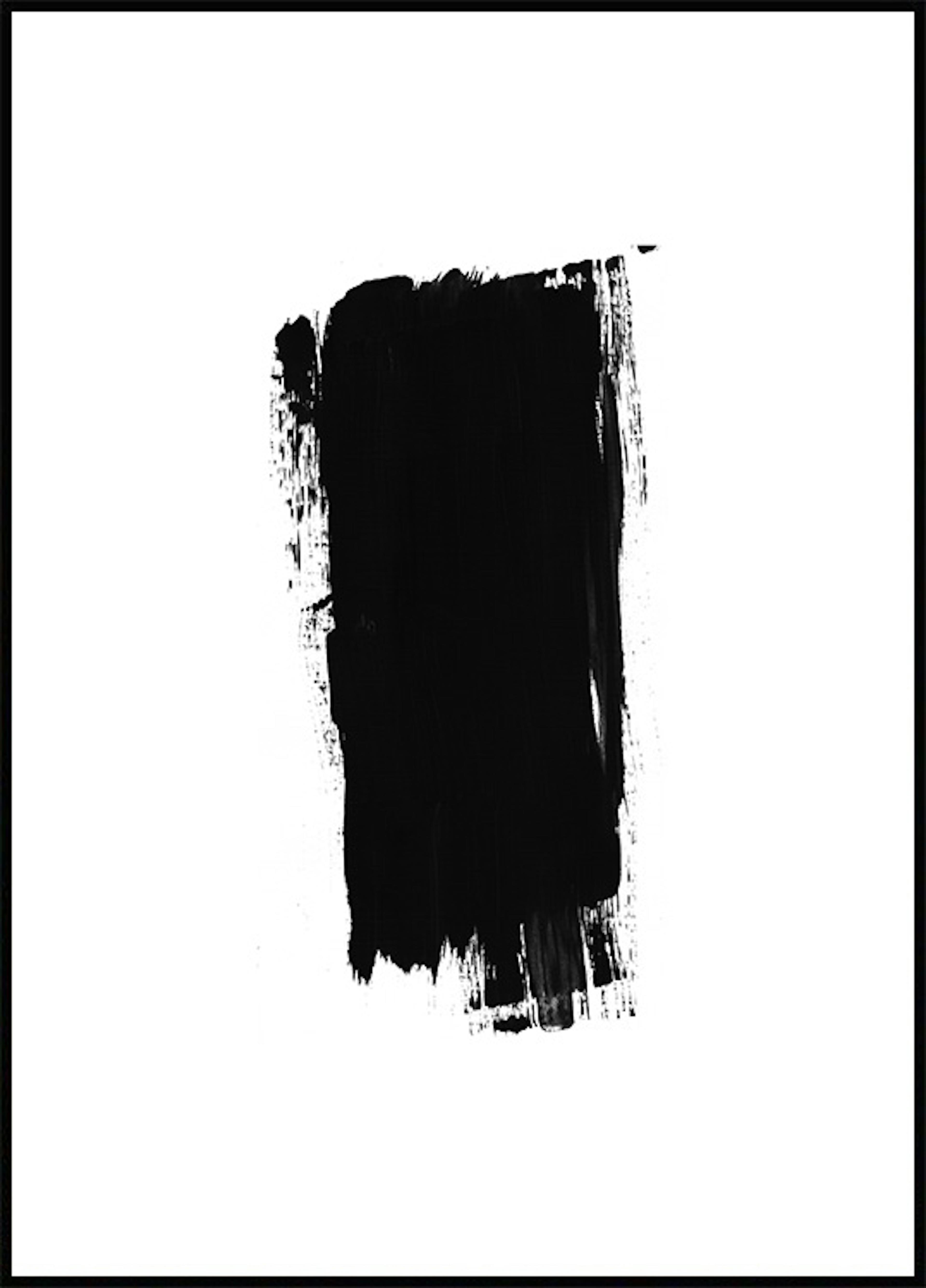 Fekete ecsetvonás poszter 0