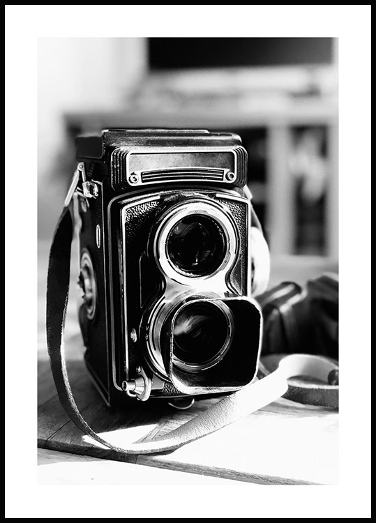 Vintage Camera Poster - Cámara antigua 