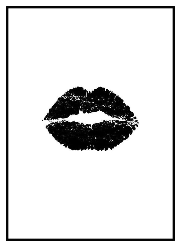 Black Lips Juliste (13x18 cm) - Poster Store