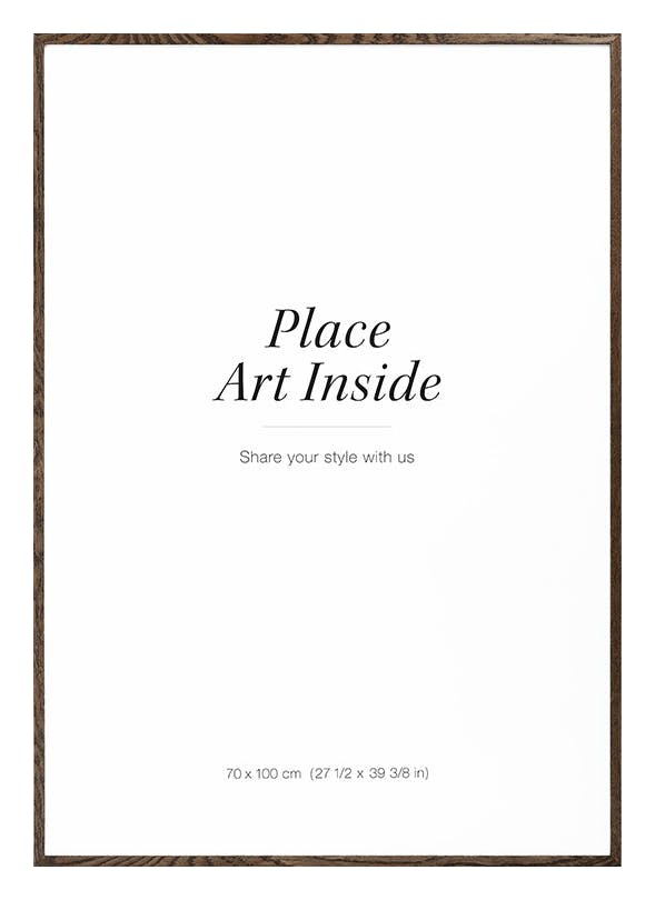 Donkere eiken lijst 70x100 cm (70x100 cm) - Poster Store