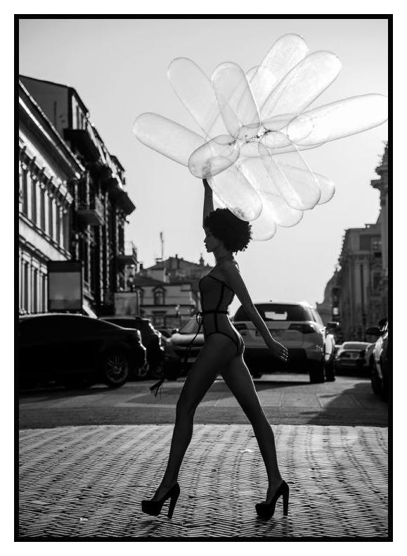 Balloon Walk Poster (21x30 cm) - Poster Store