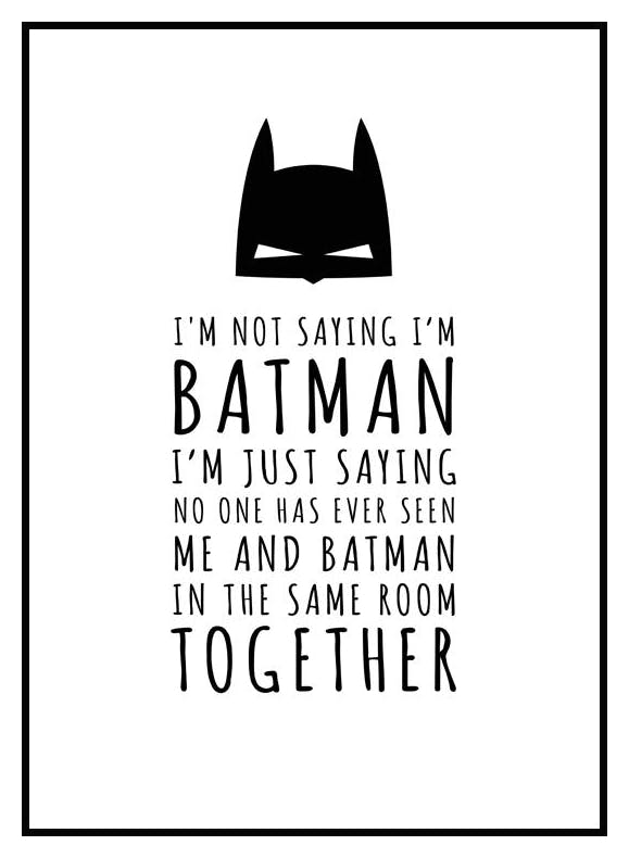 Batman Plakat (30x40 cm) - Poster Store