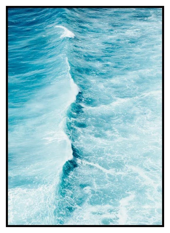 Blue wave Poster (50x70 cm) - Poster Store