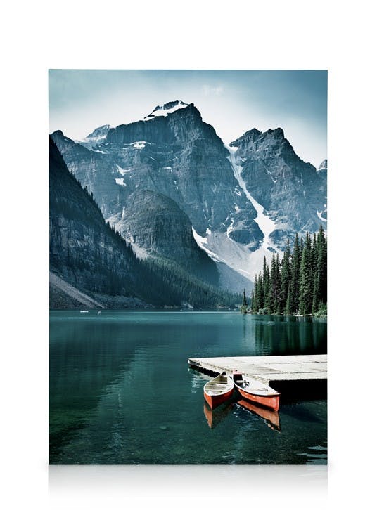 Canoes in the Lake Canvas print (30x40 cm) - Poster Store