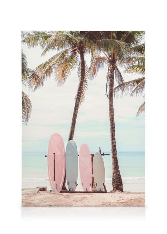 Obraz Pastelowe Deski Surfingowe (30x40 cm) - Poster Store