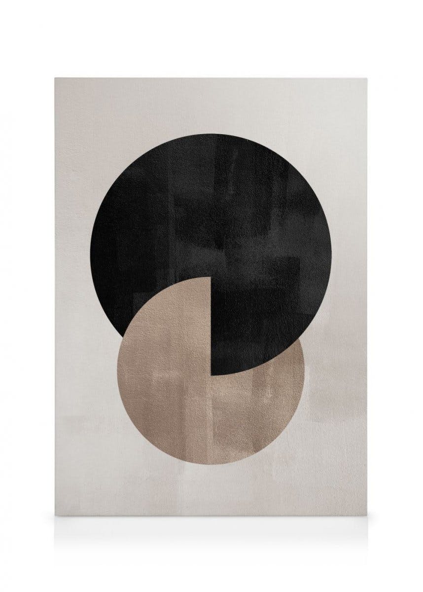Berlin Shapes No2 Canvas (30x40 cm - Fotolijst Zwart) - Poster Store