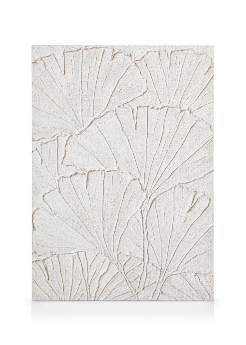 Ginkgo Texture Obraz na płótnie (30x40 cm - Ramka dębowa) - Poster Store