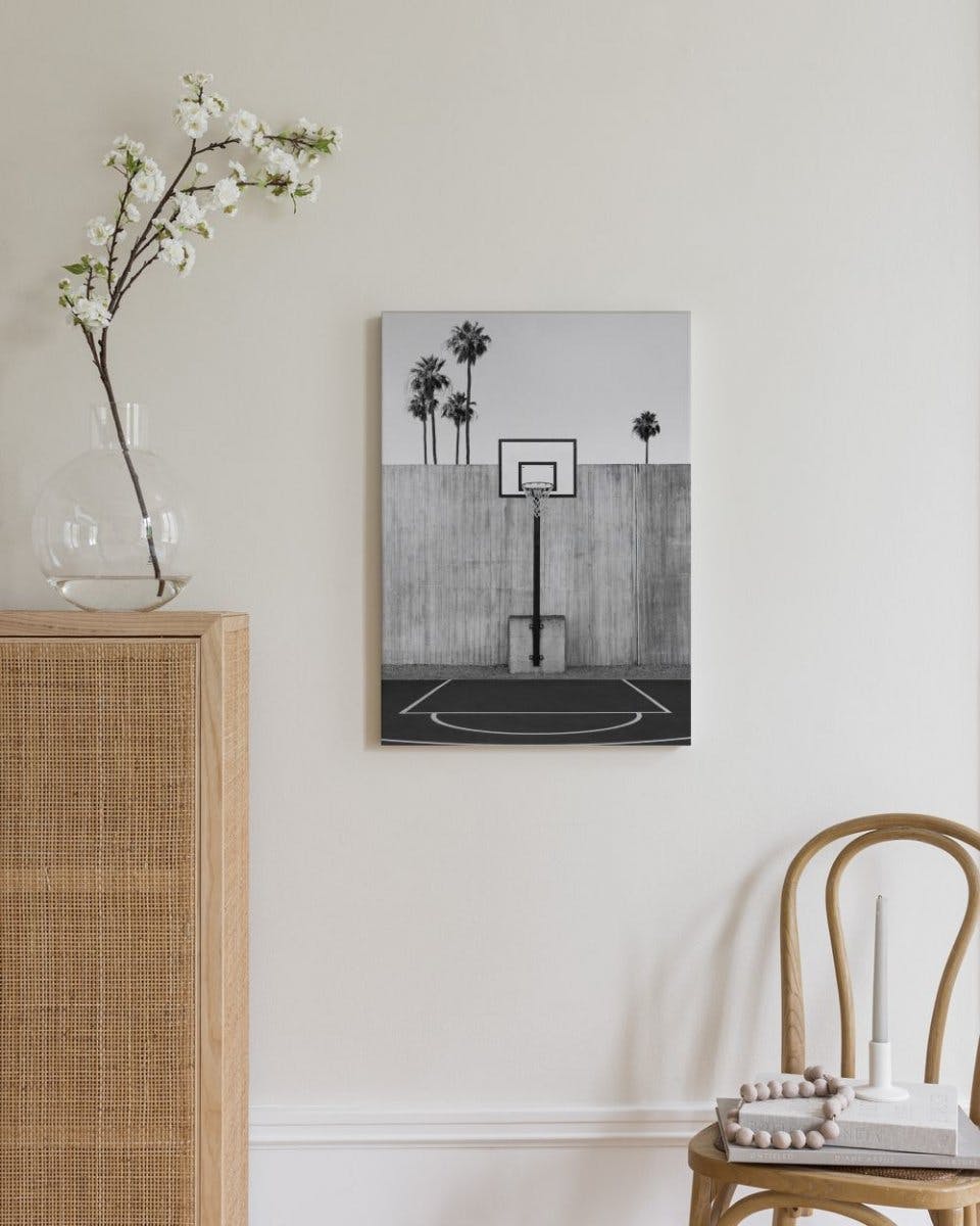 Canvas Prints - California Basketball Court Canvas print (50x70 cm) - Poster Store