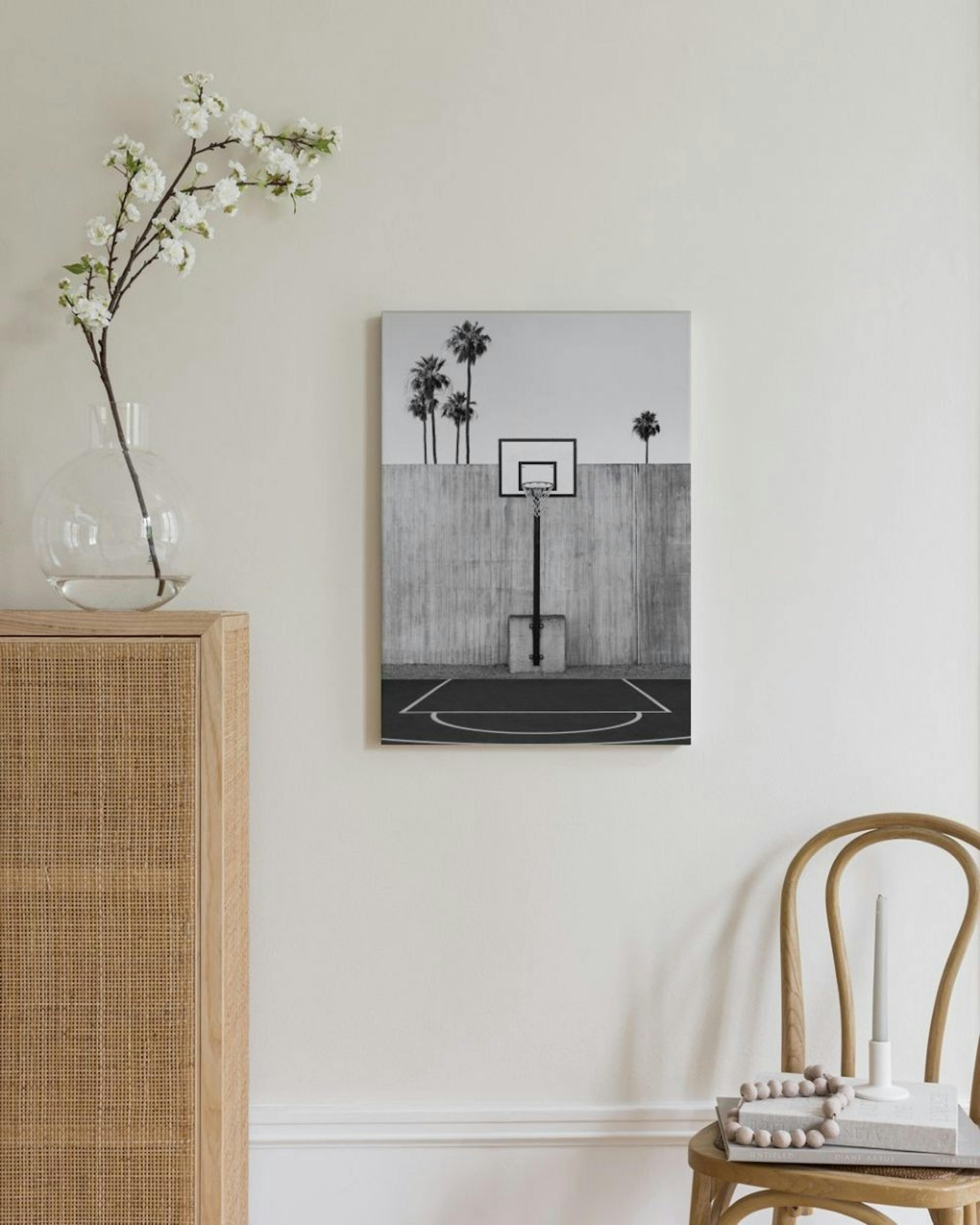 California Basketball Court Obraz na plátně thumbnail