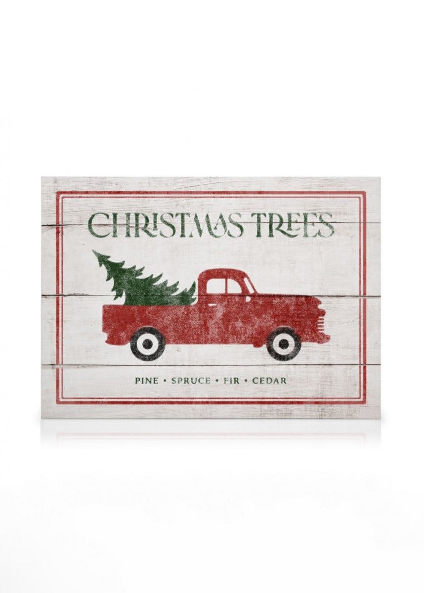 Vintage Holiday Sign Canvas (50x70 cm) - Poster Store