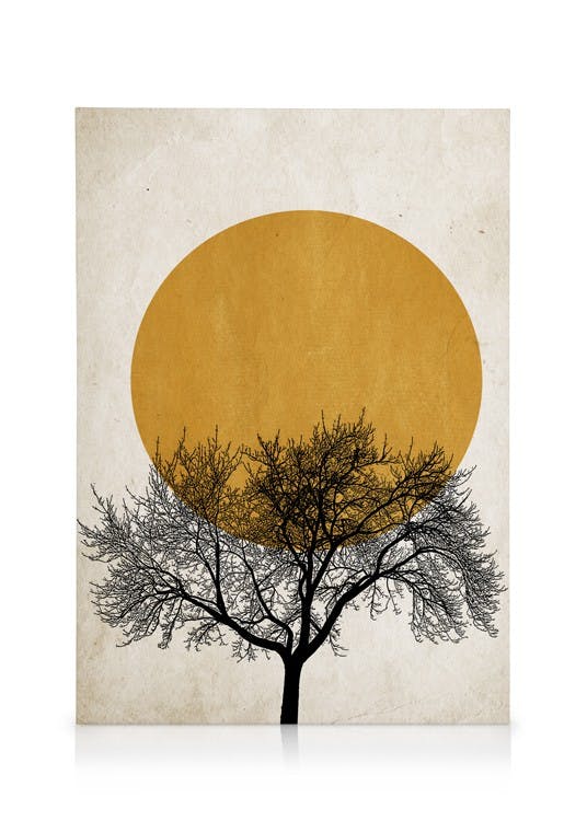 Canvastavlor - Boris Draschoff / Kubistika - Winter Morning Canvastavla (70x100 cm) - Poster Store