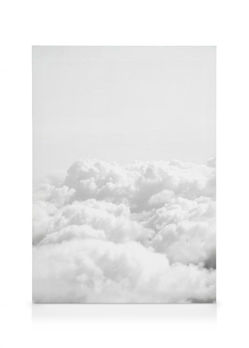Toile Au-dessus des Nuages (70x100 cm - Cadre noir) - Poster Store