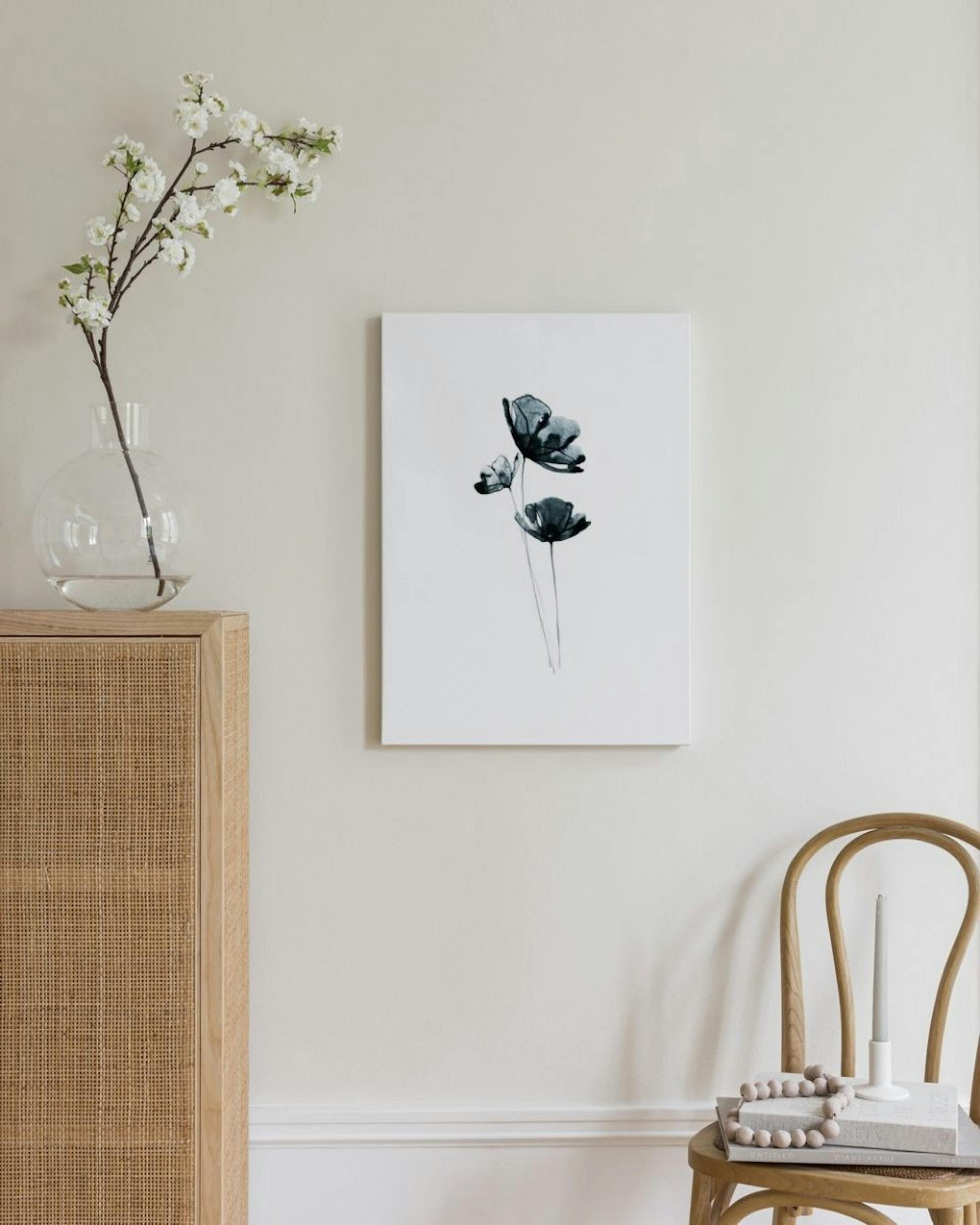 Dark Flowers Canvas Print thumbnail