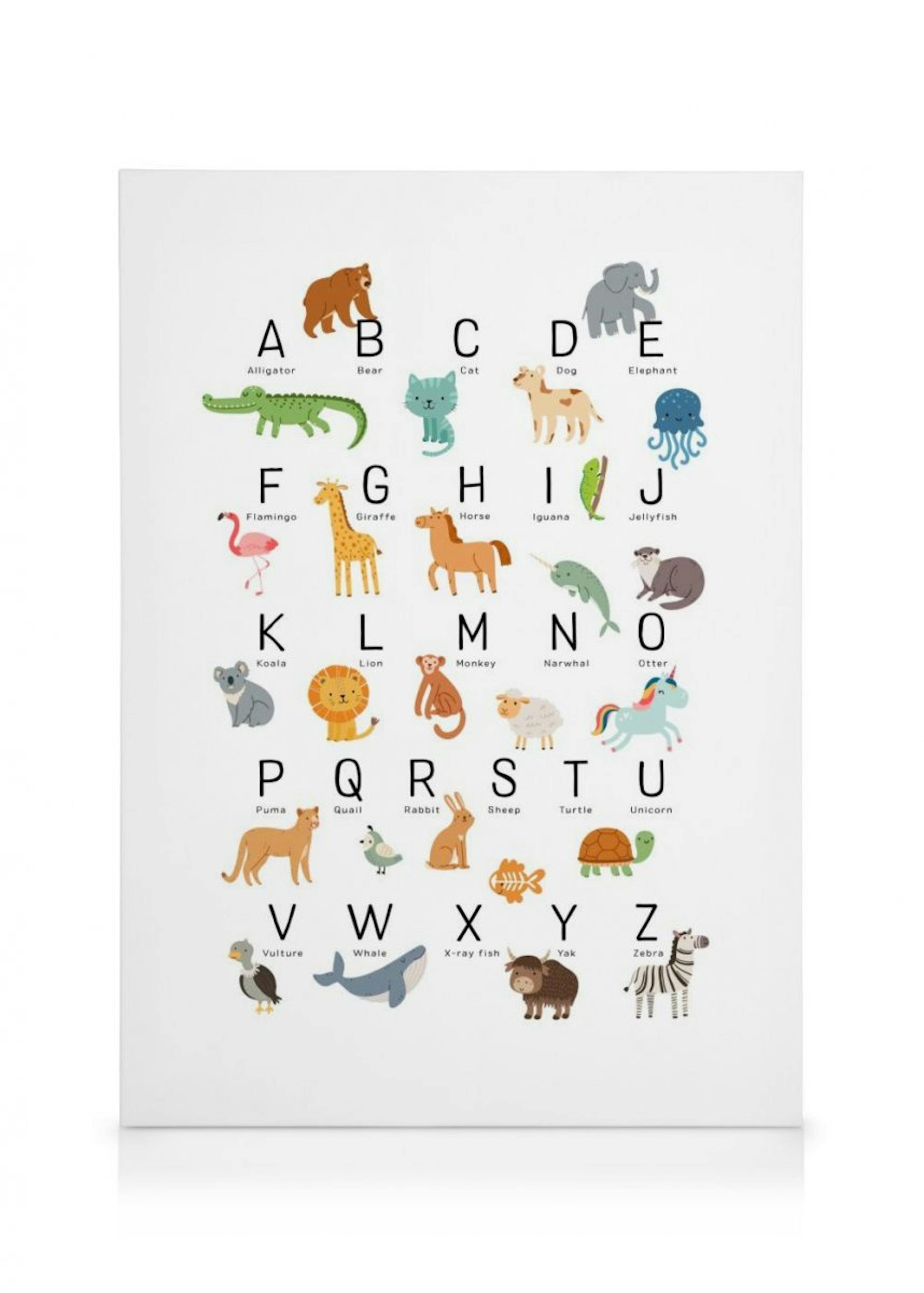 Animal Alphabet Canvas Print 0