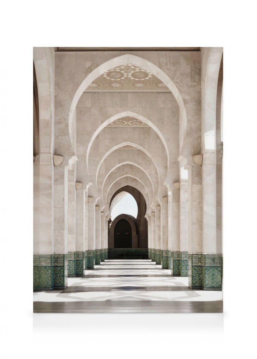 Canvas Prints - Marrakech Arches Canvas print (70x100 cm - Black Frame) - Poster Store