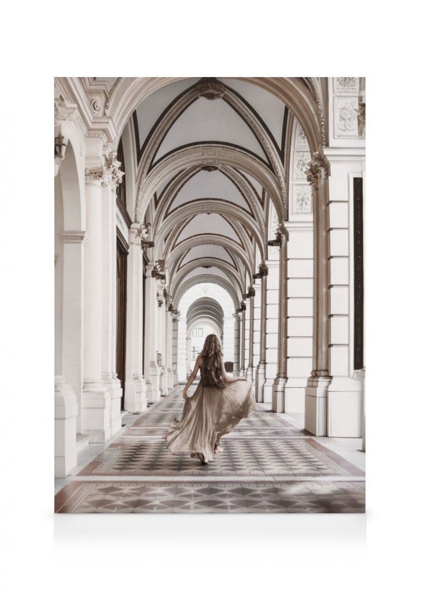 Canvas Prints - Brown Dress Canvas print (70x100 cm) - Poster Store