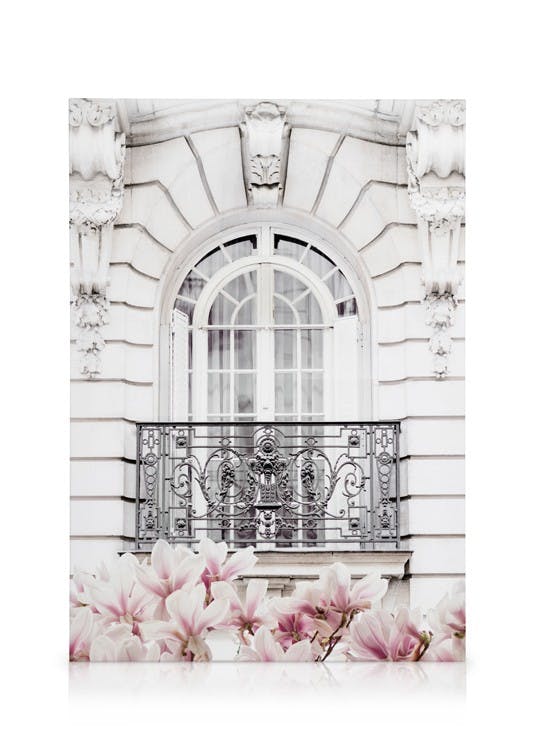 Mur de marbre Balcon Toile (30x40 cm) - Poster Store