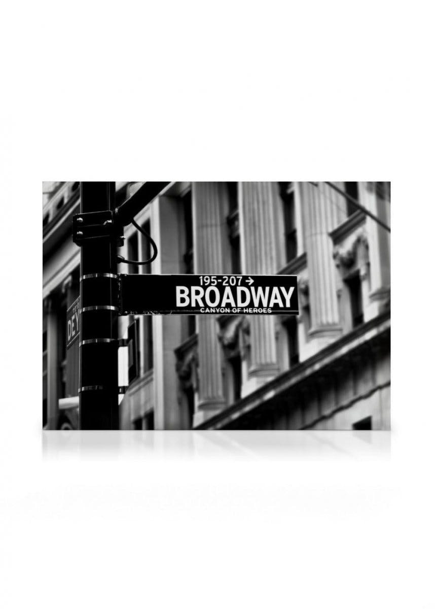 Canvastavlor - Broadway Sign canvastavla (70 x 100 cm - Ekram) - Poster Store