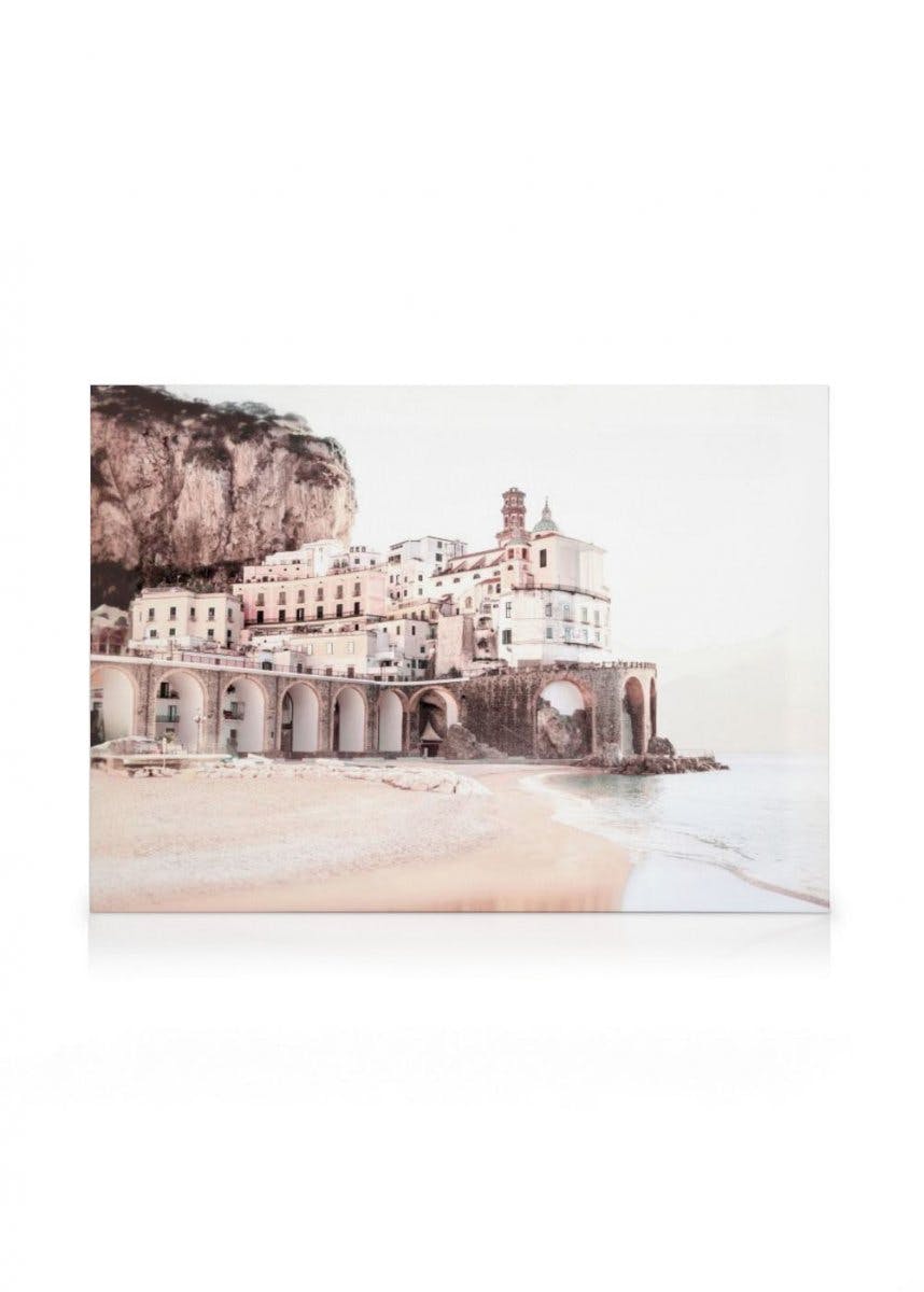 Amalfi Cityscape Lienzo (30x40 cm - Marco de negro) - Poster Store