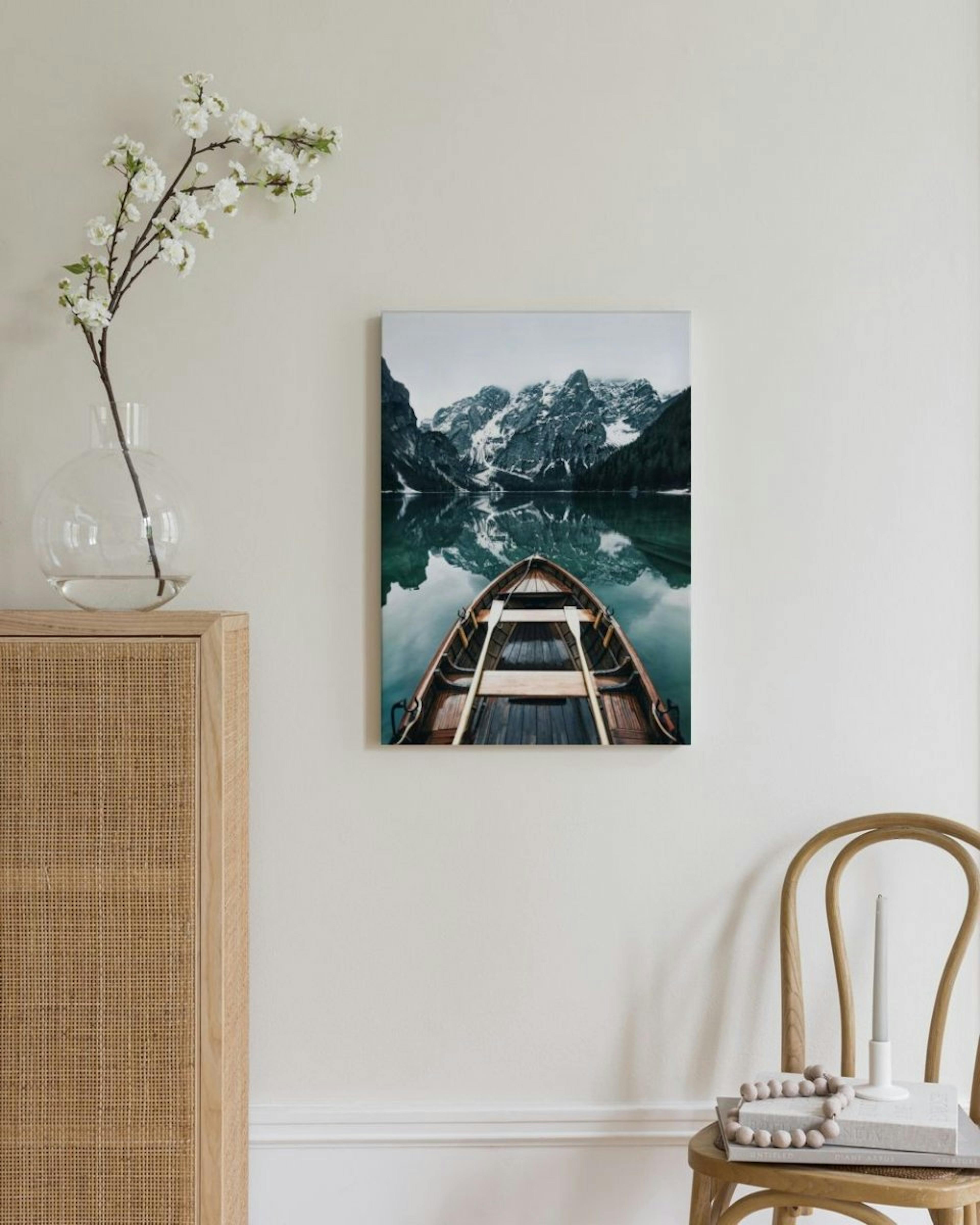 Wooden Boat Canvas Print thumbnail