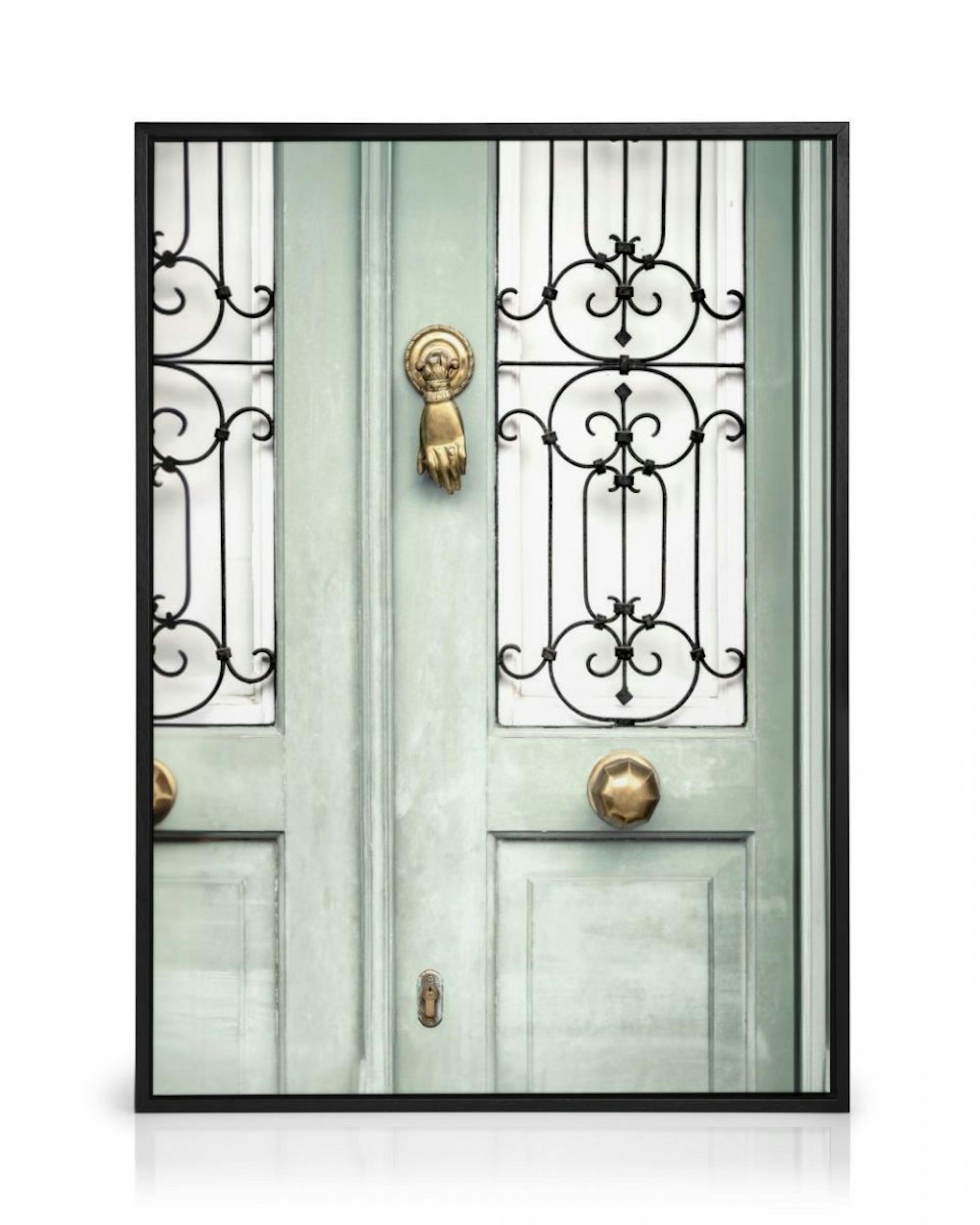 Light Green Door Canvas Print thumbnail