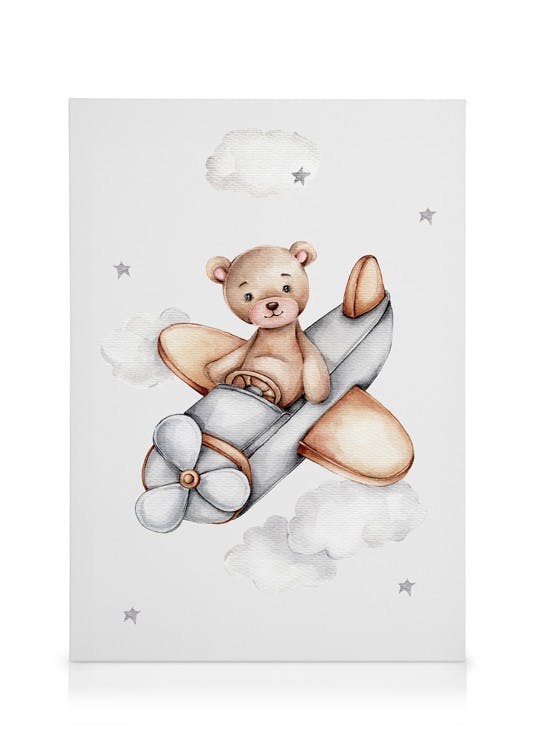 Canvas Prints - Flying Teddy Canvas print (30x40 cm) - Poster Store