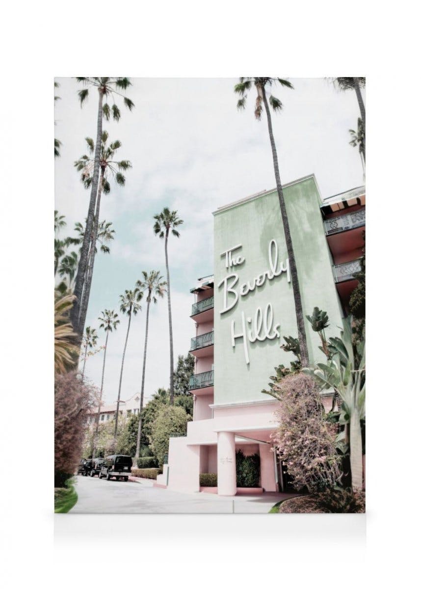 Beverly Hills Obraz na płótnie (30x40 cm - Czarna ramka) - Poster Store