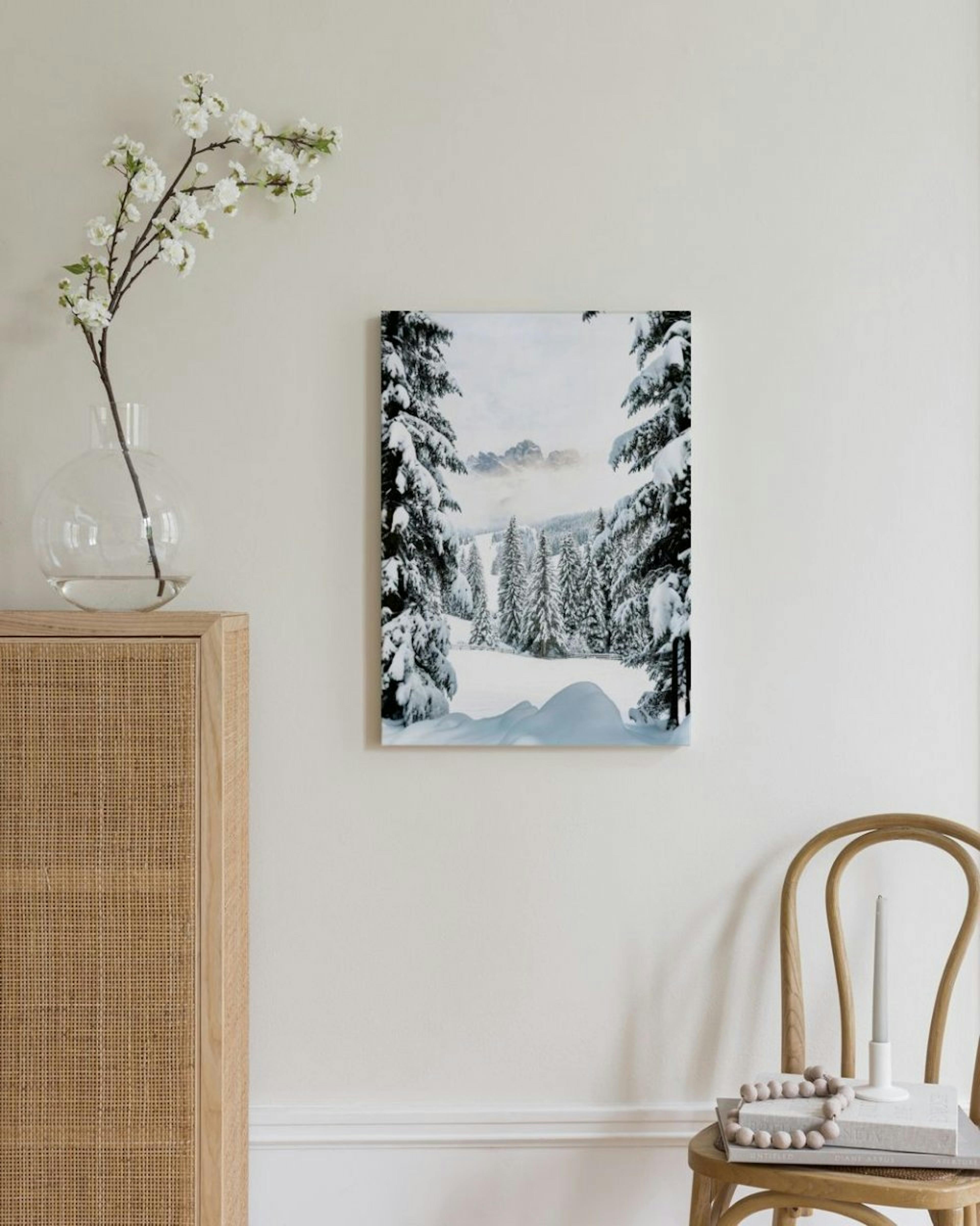 Winter Valley Canvas Print thumbnail