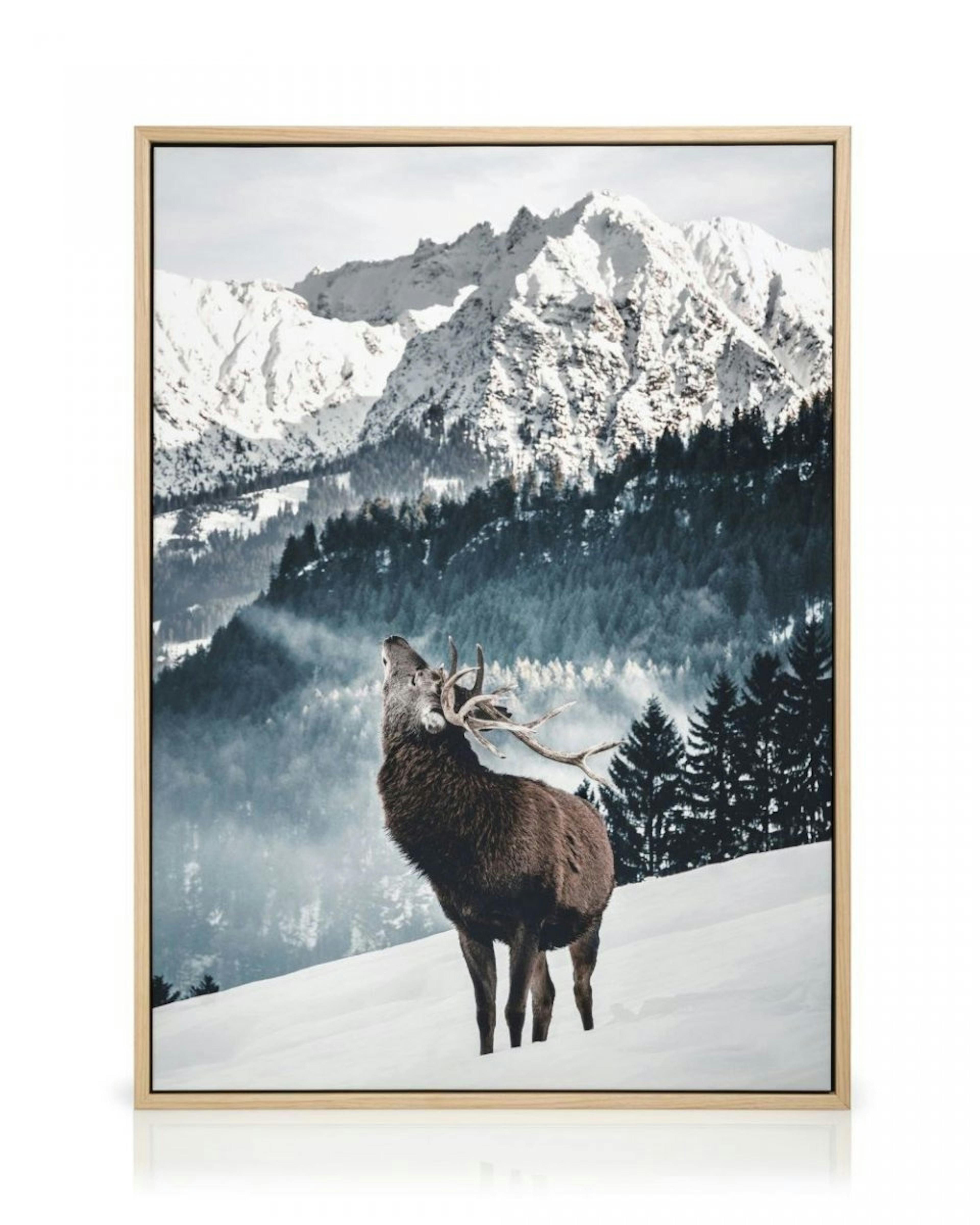 Winter Deer Obraz na plátně thumbnail