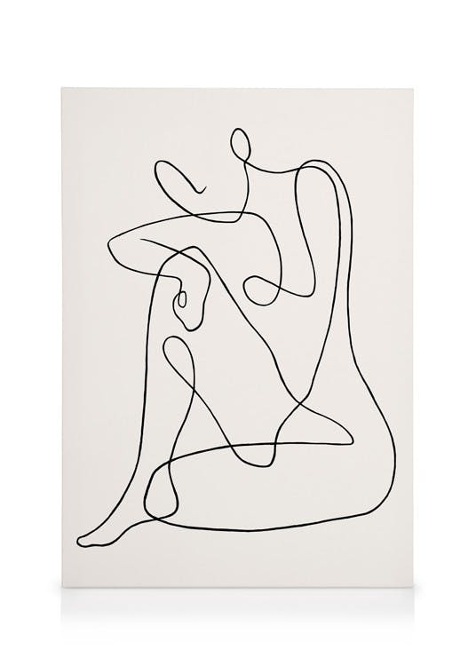 Obraz One Line Art No 3 (50x70 cm) - Poster Store