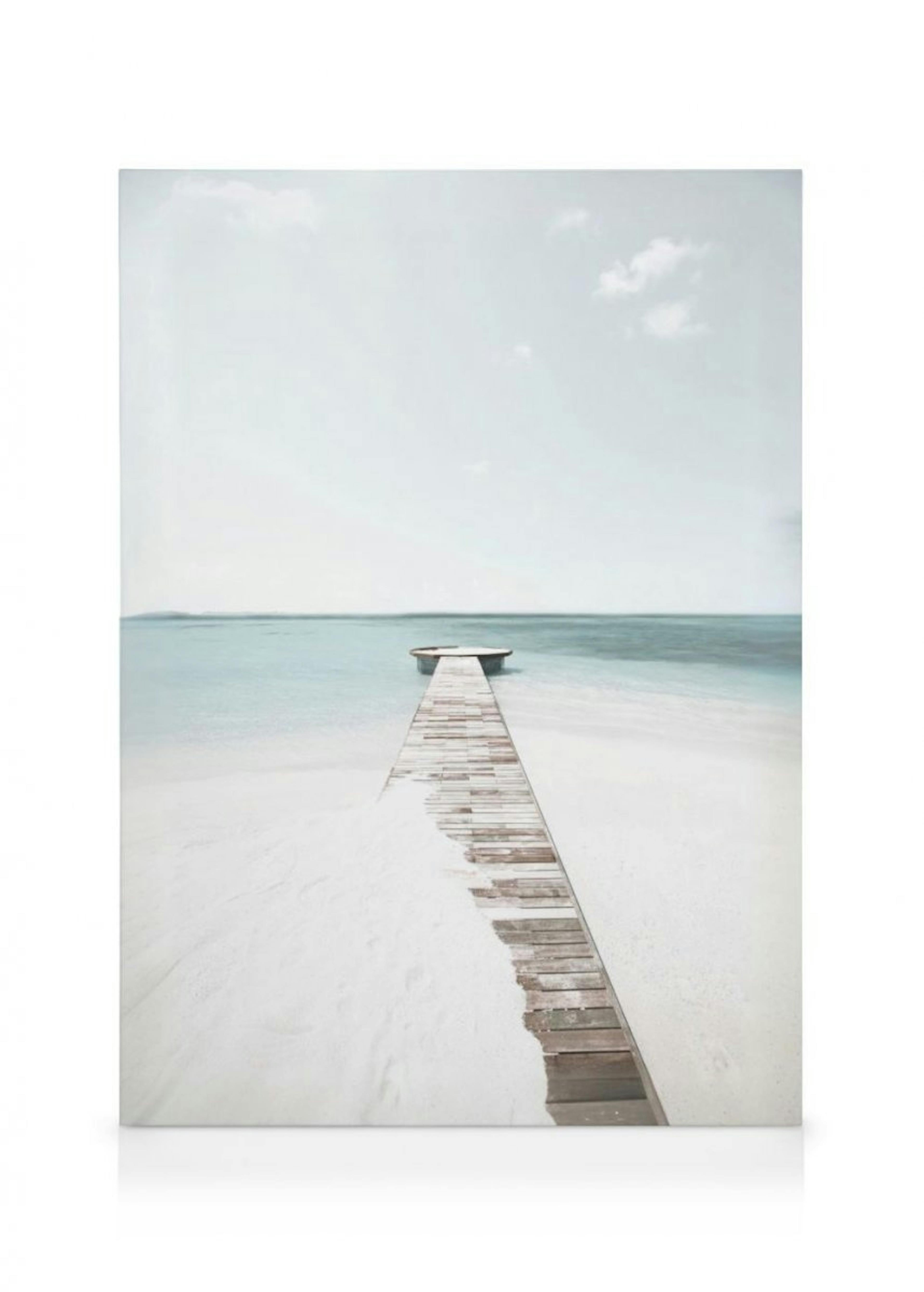 Jetty by Ocean Canvas print 0