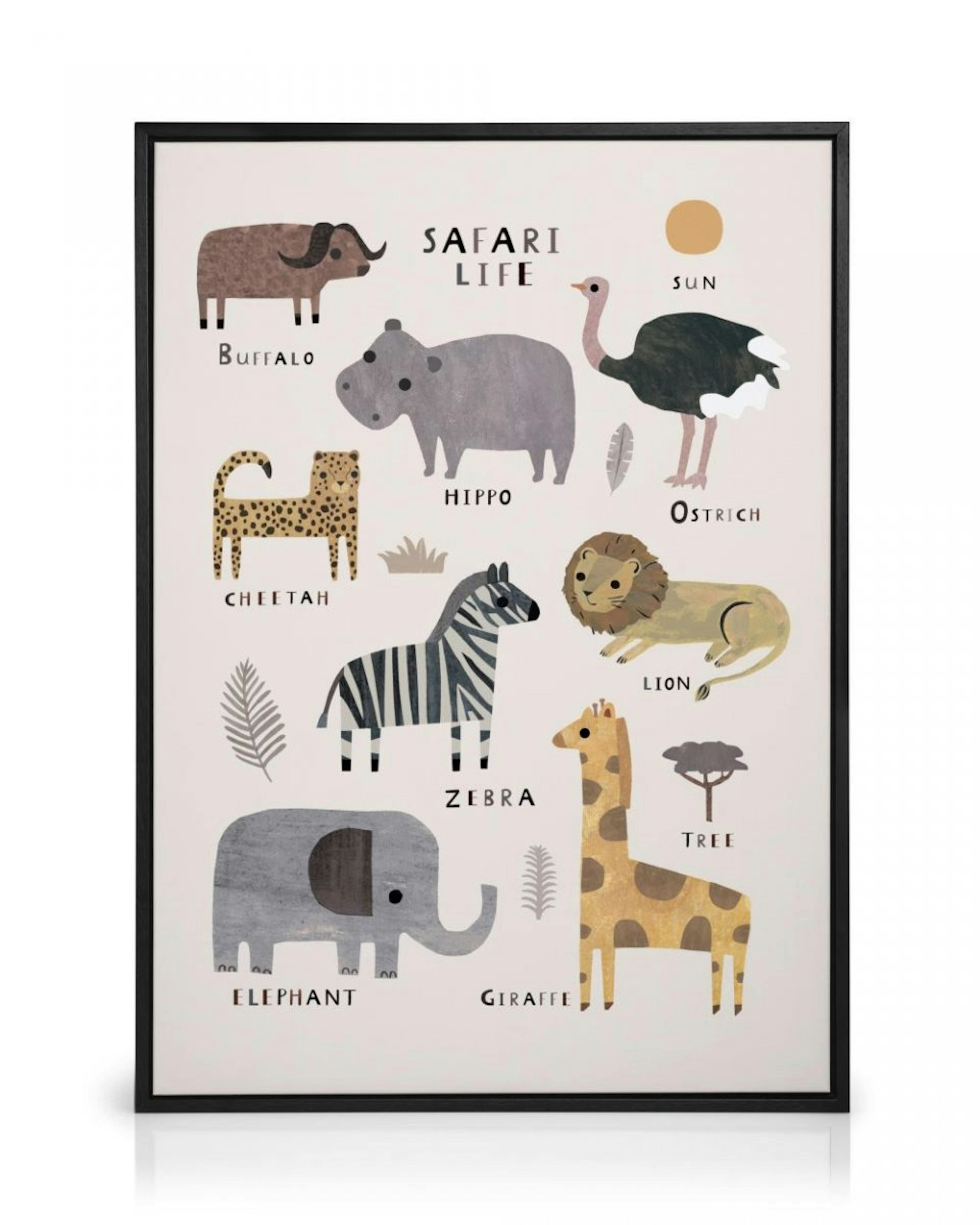 Safari Elämä kanvaasi thumbnail