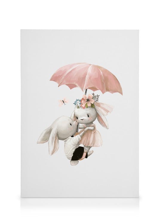 Obraz Latające Króliczki (30x40 cm) - Poster Store