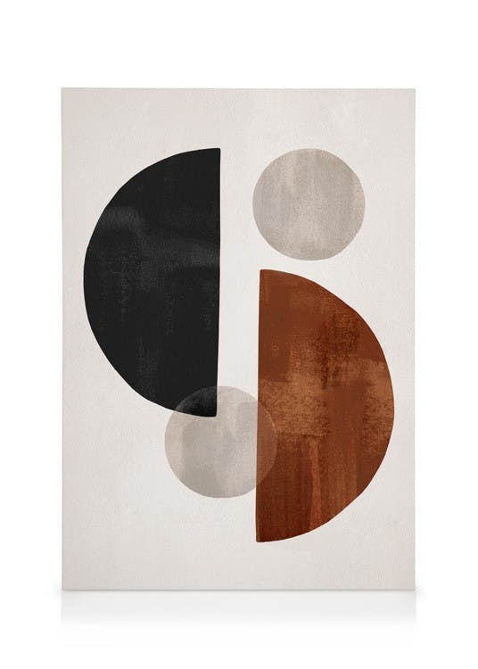 Canvastavlor - Abstrakta Former No2 Canvastavla (70 x 100 cm - Ekram) - Poster Store