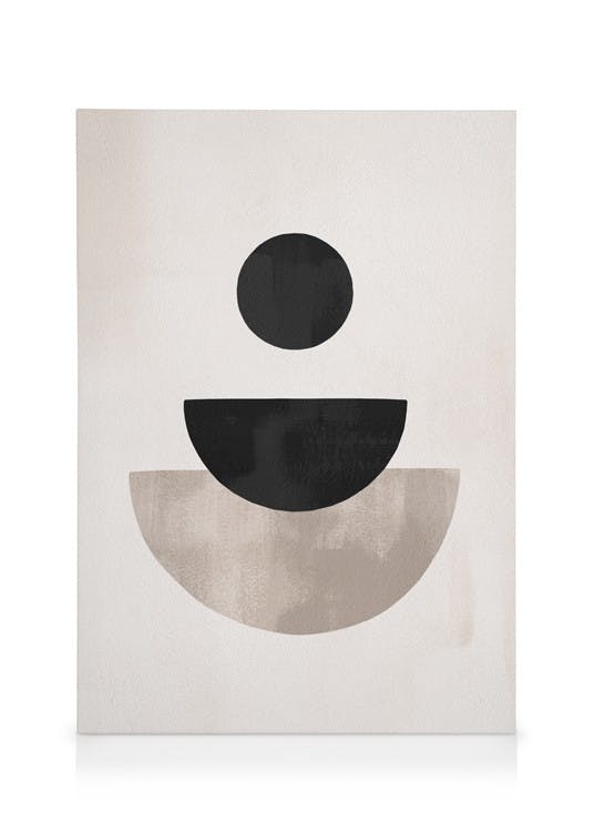 Grafische vormen Nr3 Canvas (50x70 cm) - Poster Store