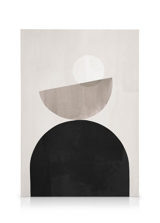 Canvas Prints - Graphic Shapes No4 Canvas print (30x40 cm - Black Frame) - Poster Store