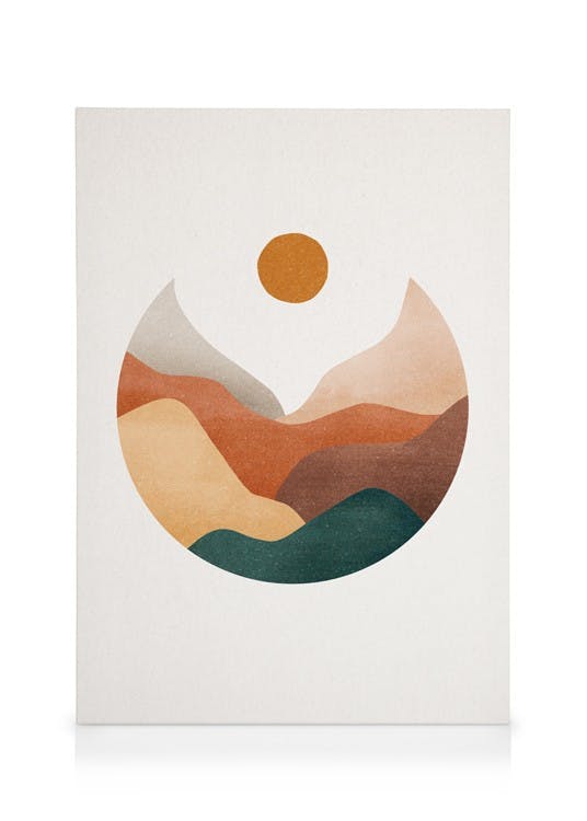 Canvastavlor - Jordklot Canvastavla (70 x 100 cm - Ekram) - Poster Store