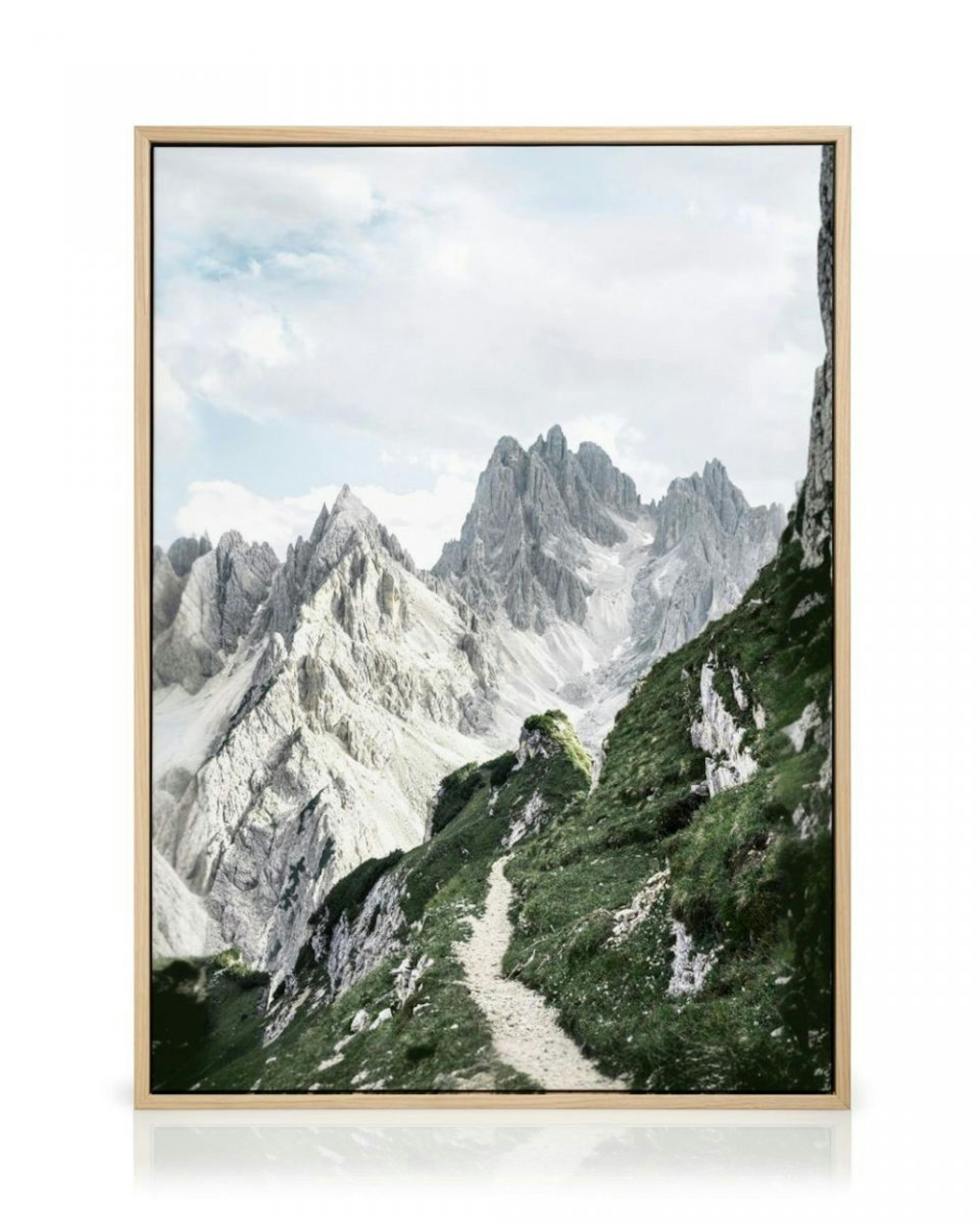 Wandern in den Dolomiten Leinwandbild thumbnail