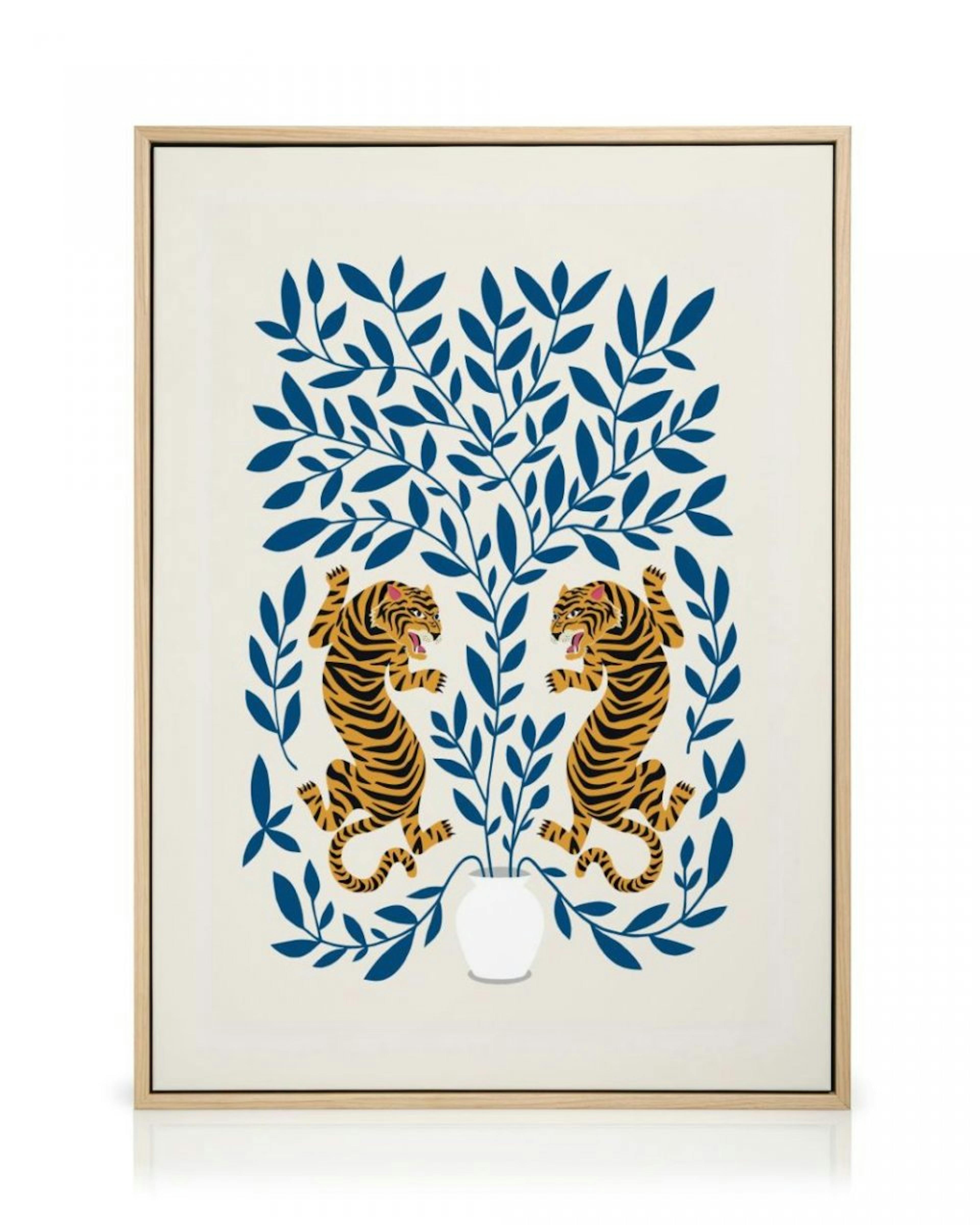 Tiger Illustration No1 Leinwandbild thumbnail