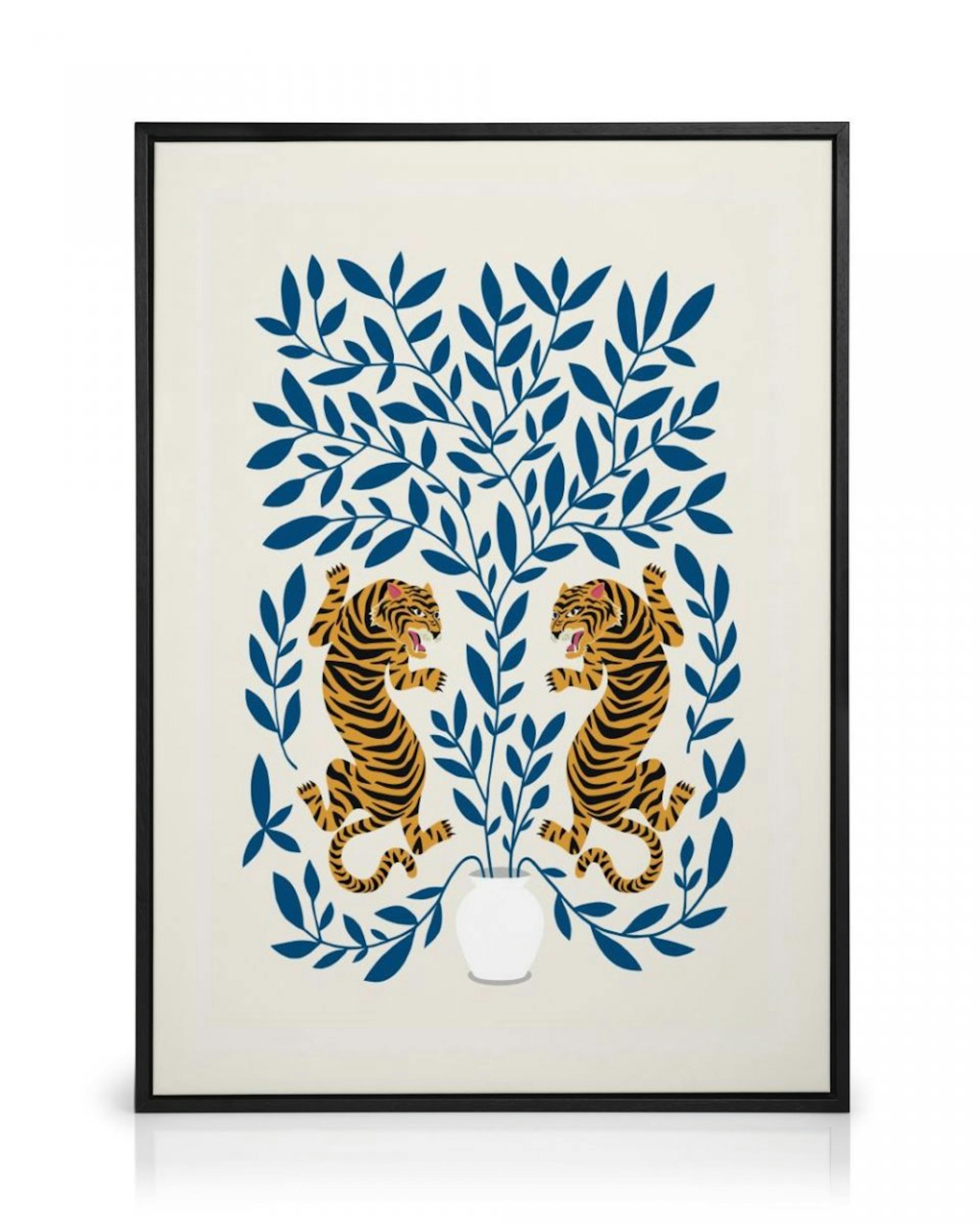 Tiger Illustration No1 Leinwandbild thumbnail