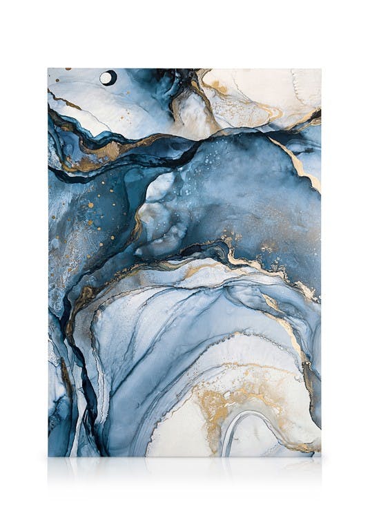 Acuarela Azul Abstracto No2 Lienzo (30x40 cm) - Poster Store