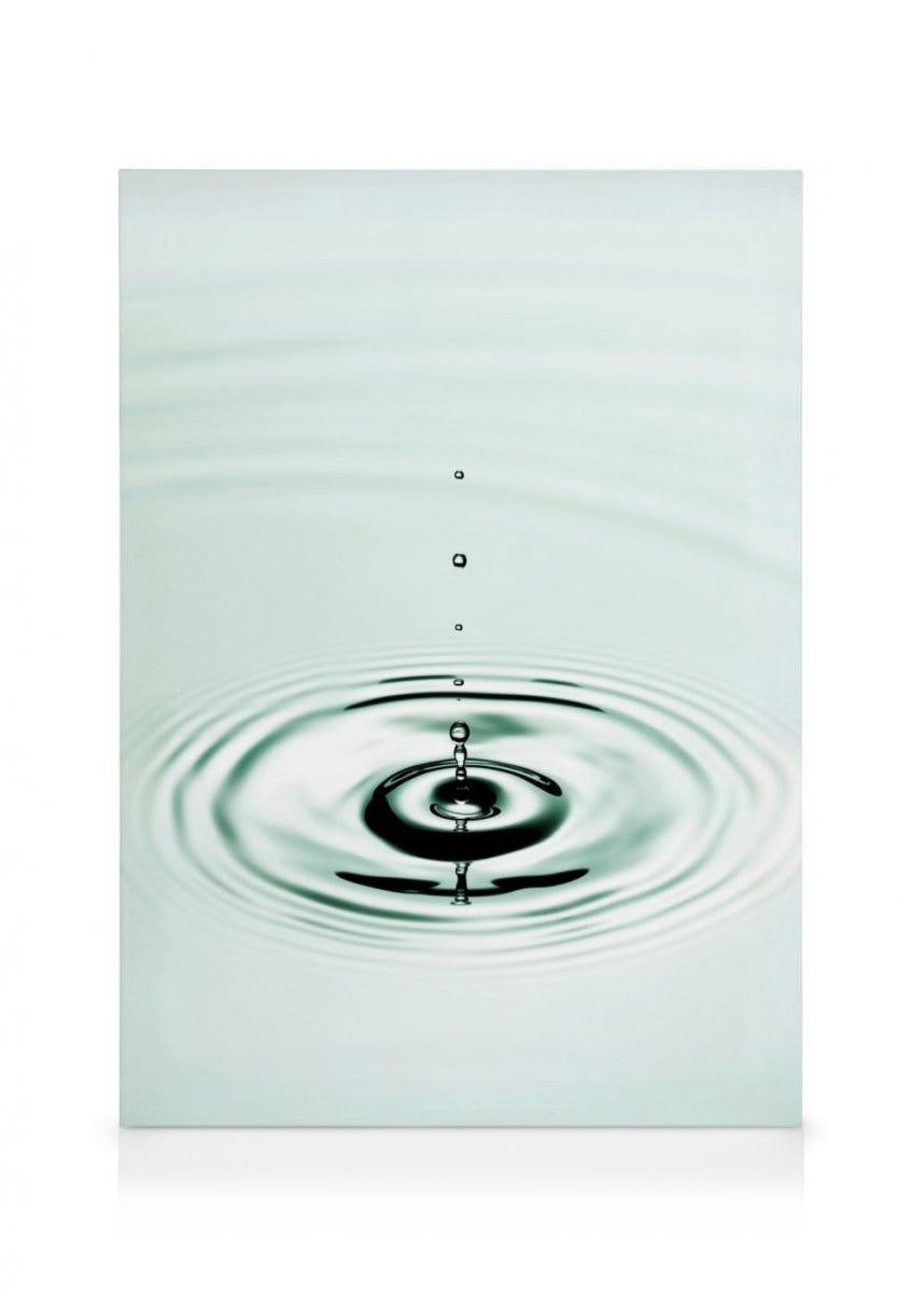 Water Drop Canvas Print (30x40 cm - Oak Frame) - Poster Store