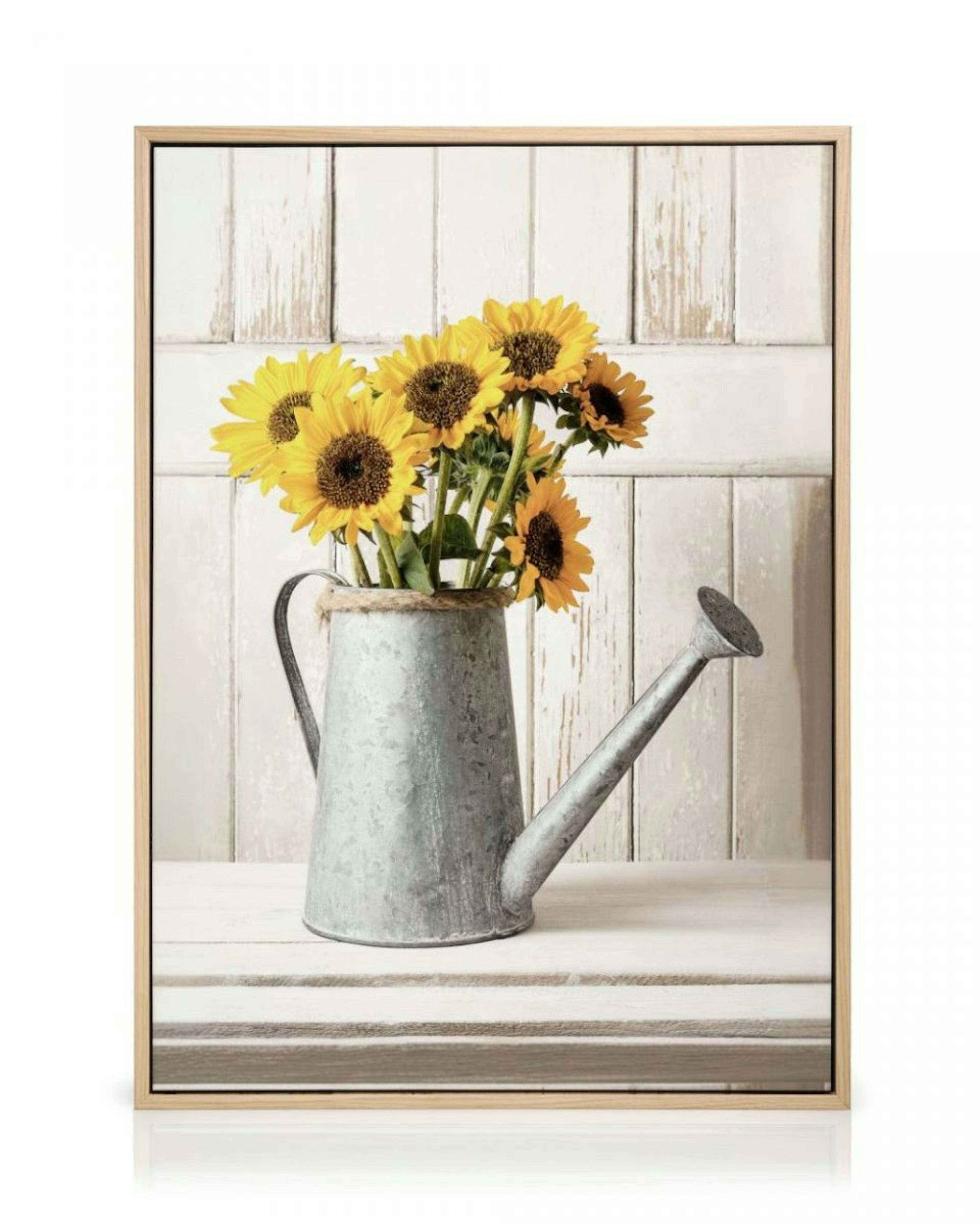 Sonnenblumen-Vase Leinwandbild thumbnail