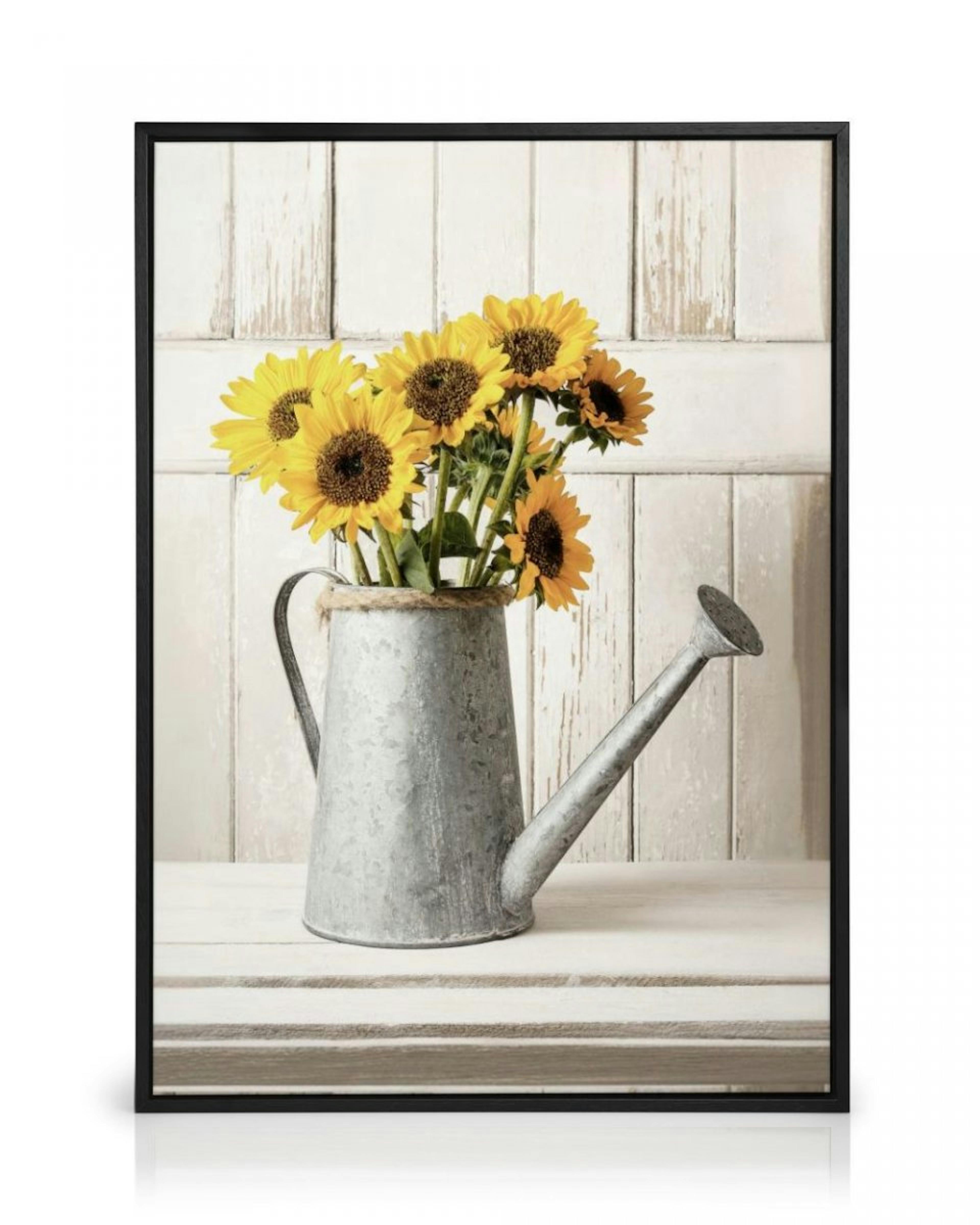 Sonnenblumen-Vase Leinwandbild thumbnail