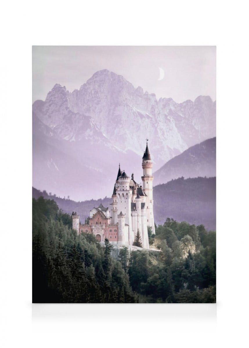 Canvas Prints - Fairytale Castle Canvas print (50x70 cm - Black Frame) - Poster Store
