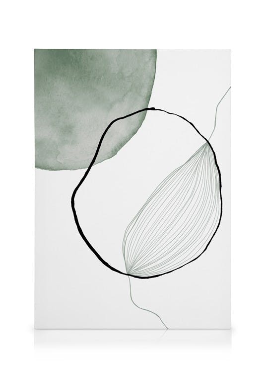 Canvastavlor - Soft Impressions Nr1 Canvastavla (70 x 100 cm - Svart ram) - Poster Store
