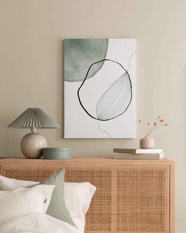 Canvas Prints - Soft Impressions No1 Canvas print (70x100 cm - Black Frame) - Poster Store