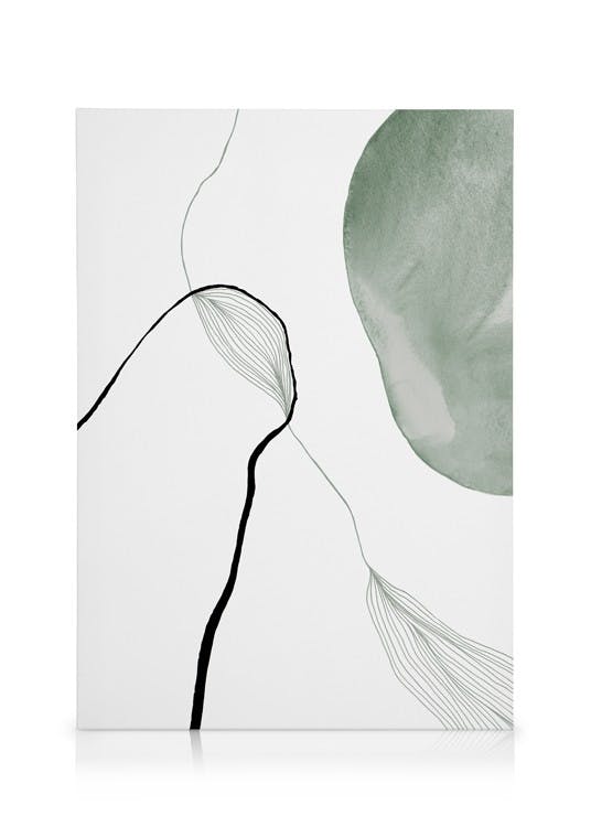 Canvastavlor - Soft Impressions Nr2 Canvastavla (70 x 100 cm - Svart ram) - Poster Store