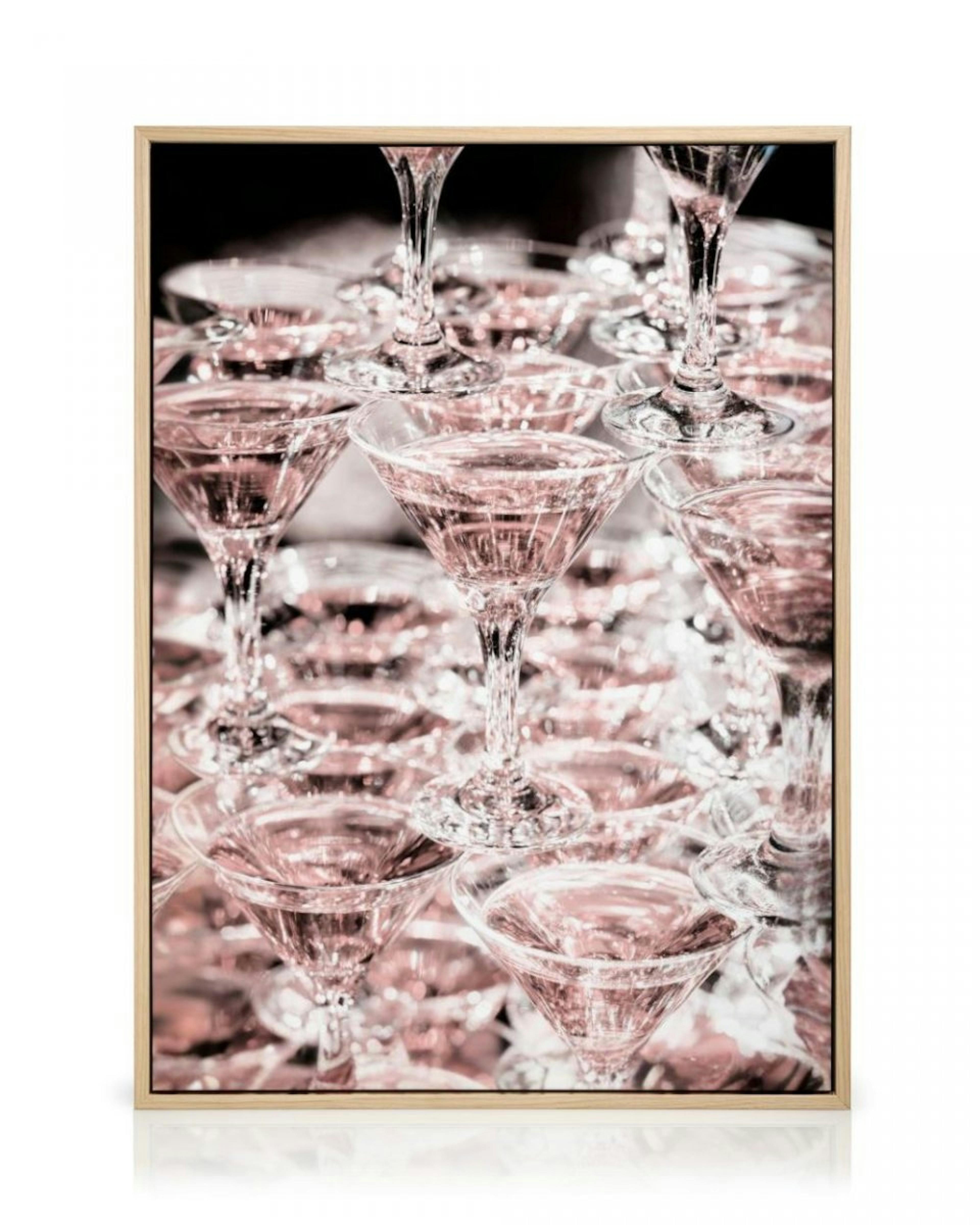 Pink Champagne Canvas Print thumbnail